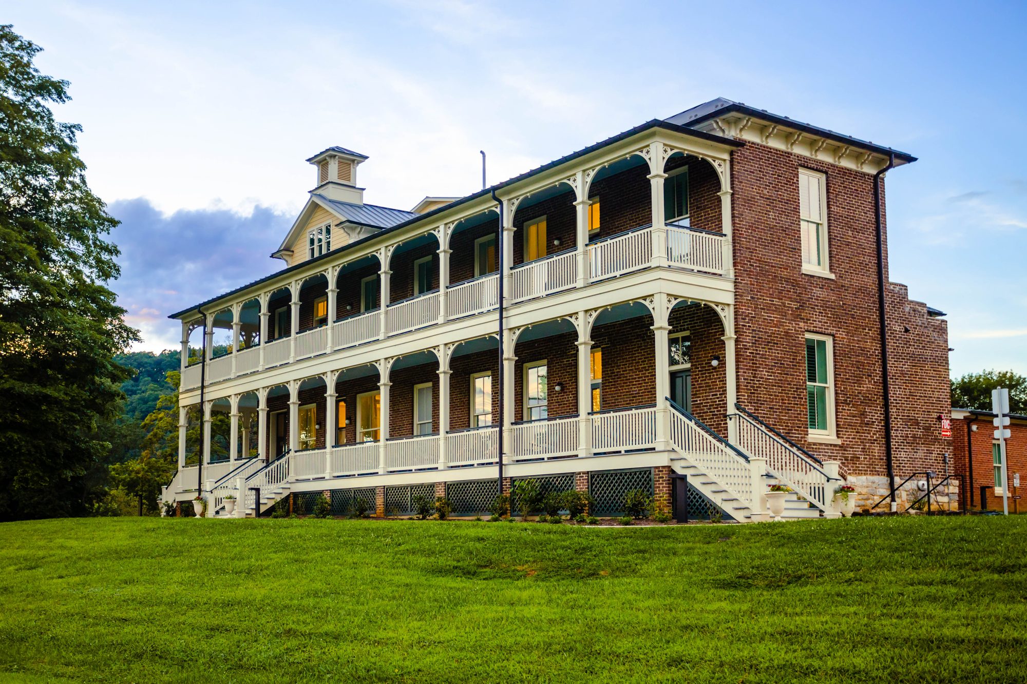 The Inn at dusk